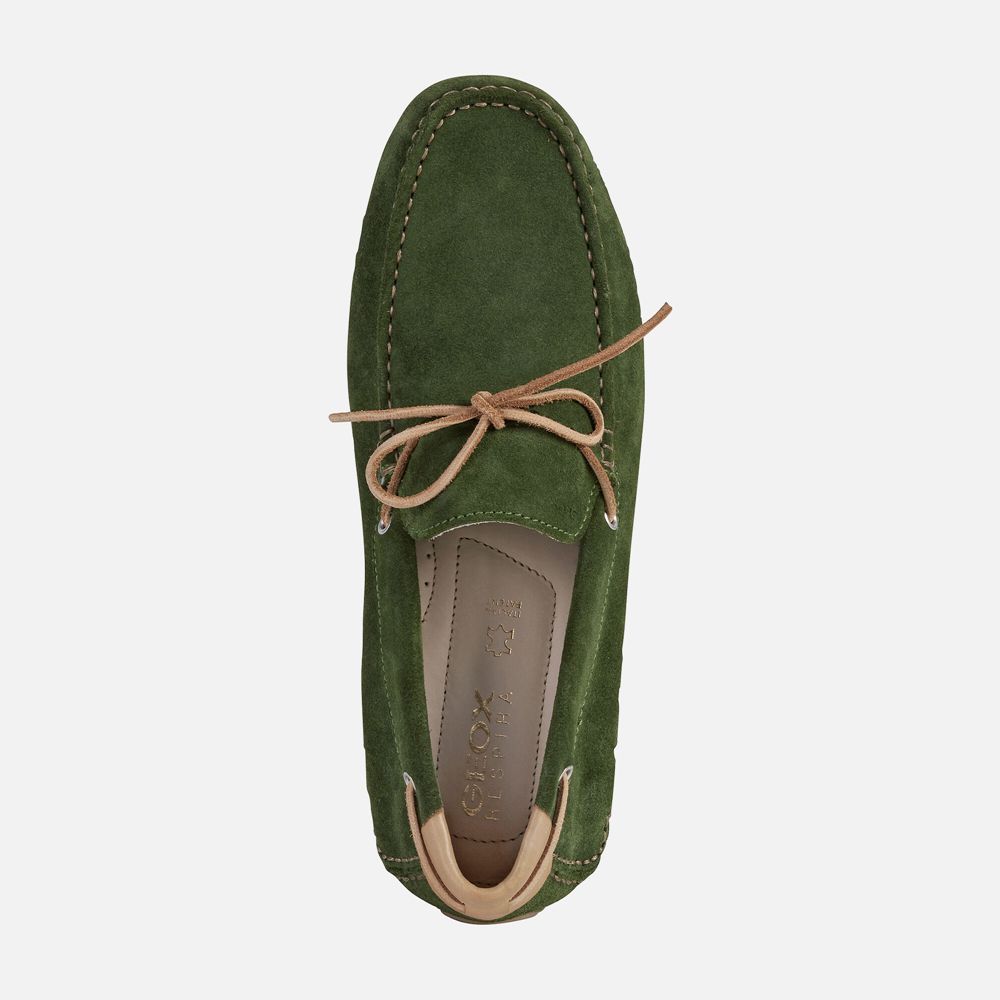Geox Erkek Loafers Yeşil - Melbourne - QTD-975046